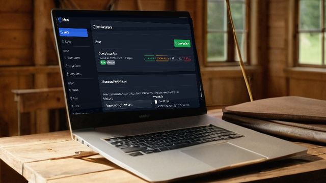Event and league management in the ArcheryScores admin, open on a laptop